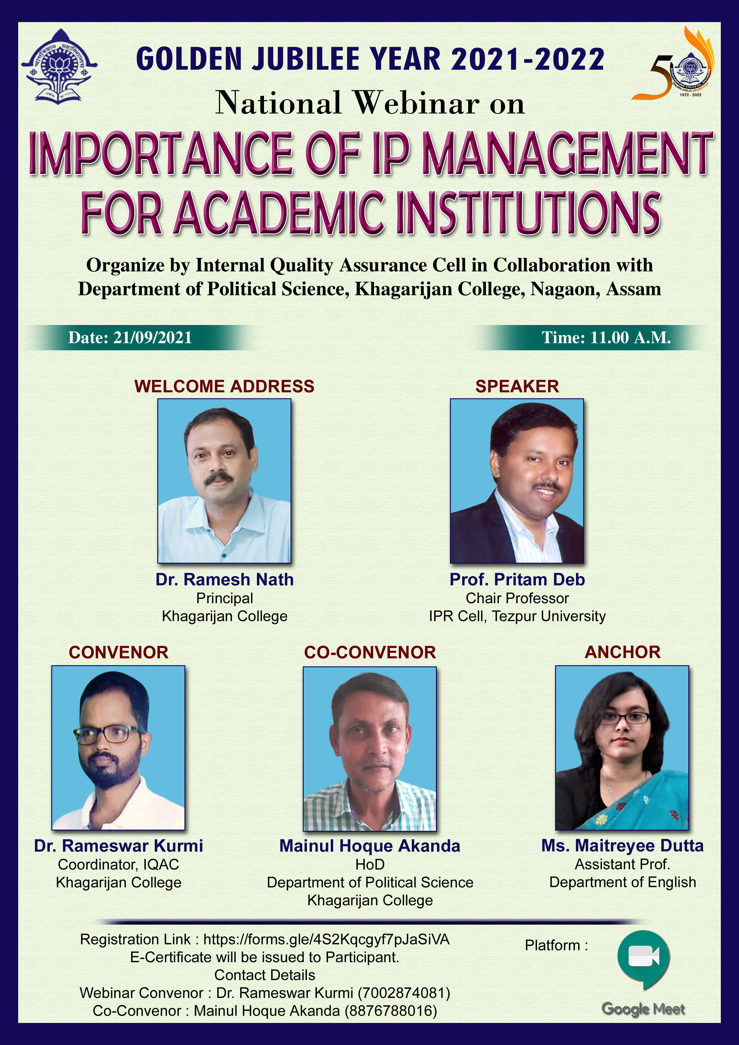 National Webinar on IPR Manage